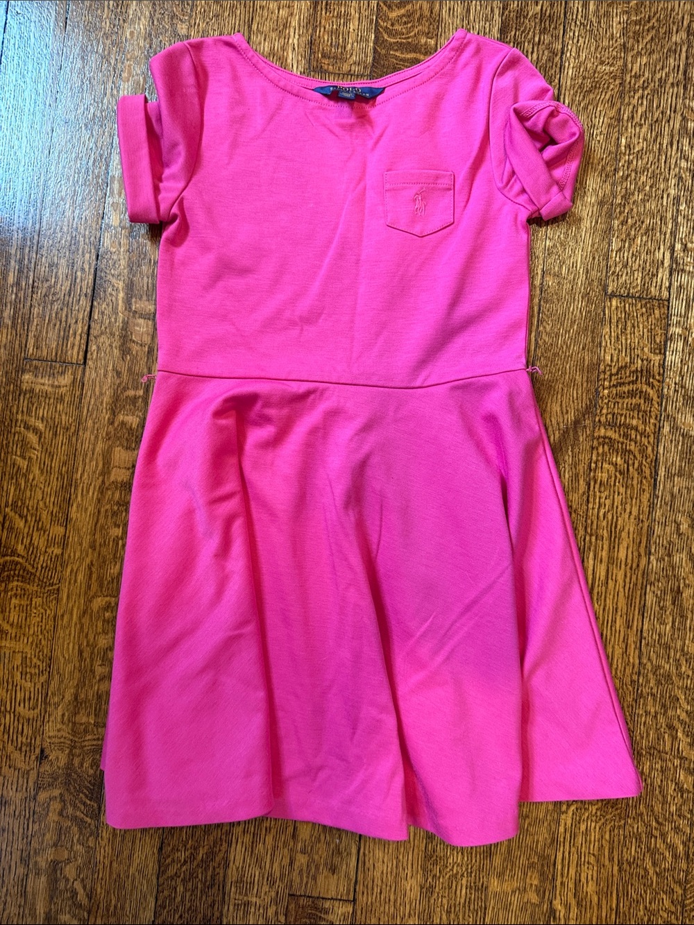 Ralph Lauren Bright Pink Short Sleeve Polo Dress
